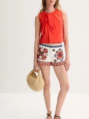 FARM Rio Marys Tiles Shorts Size Small MSRP $198